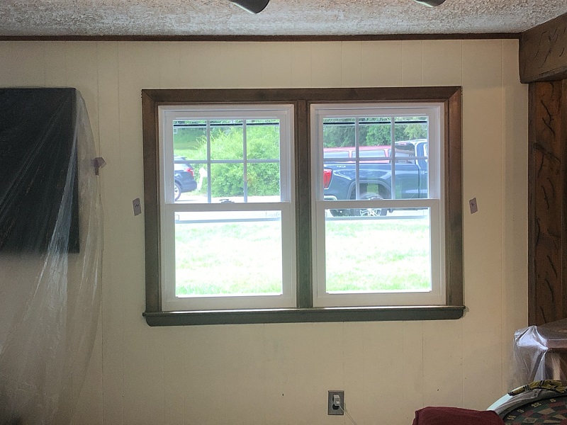 Installed new double hung window